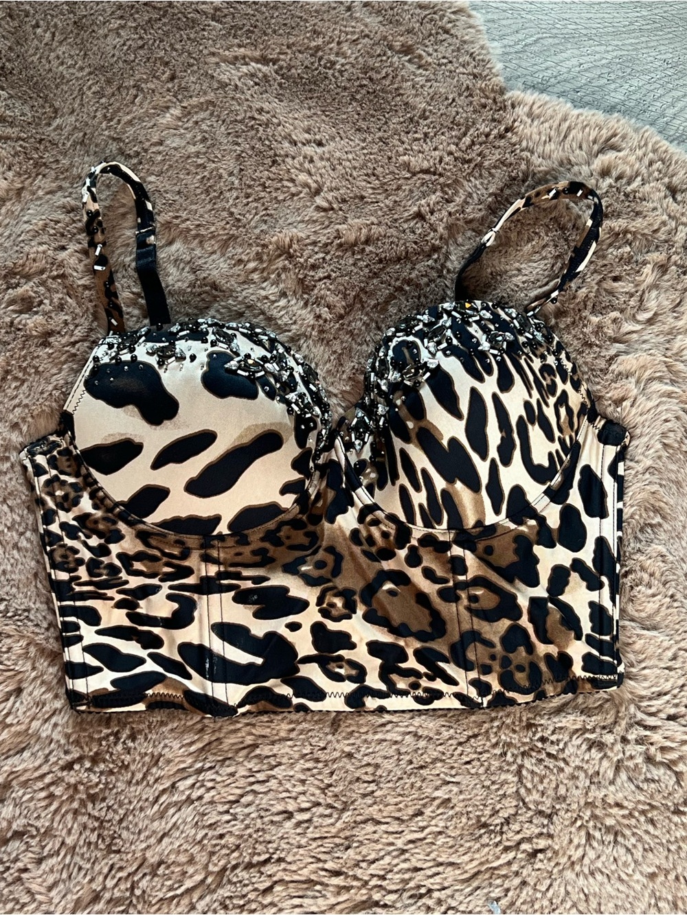 Bebe Leopard Bustier